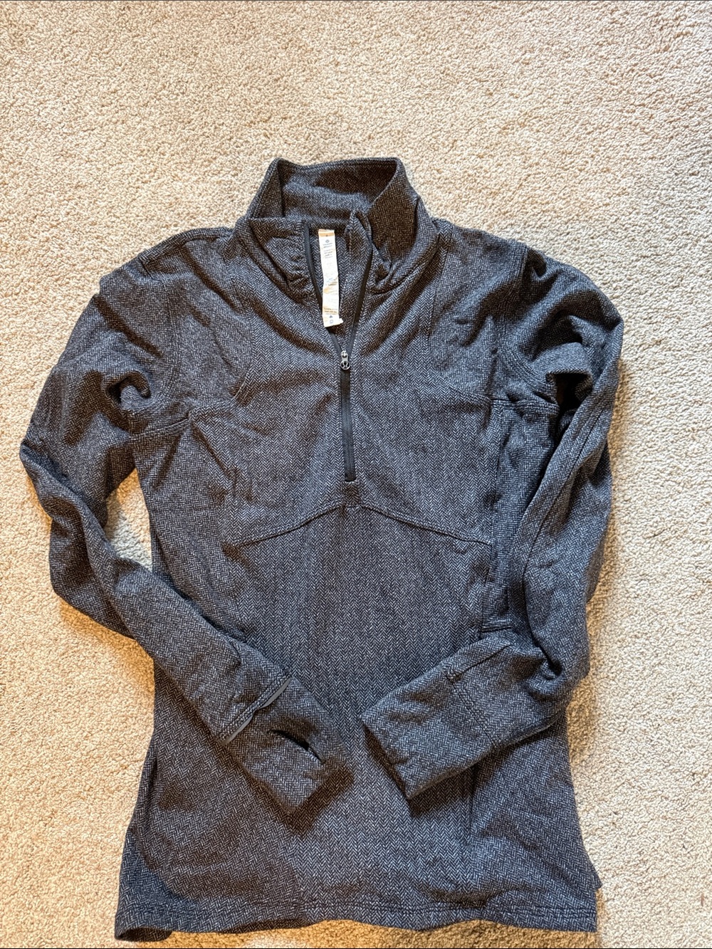 Lululemon Women's Charcoal Half-Zip Pullover